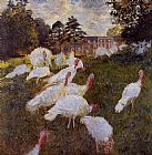 Claude Monet Turkeys painting